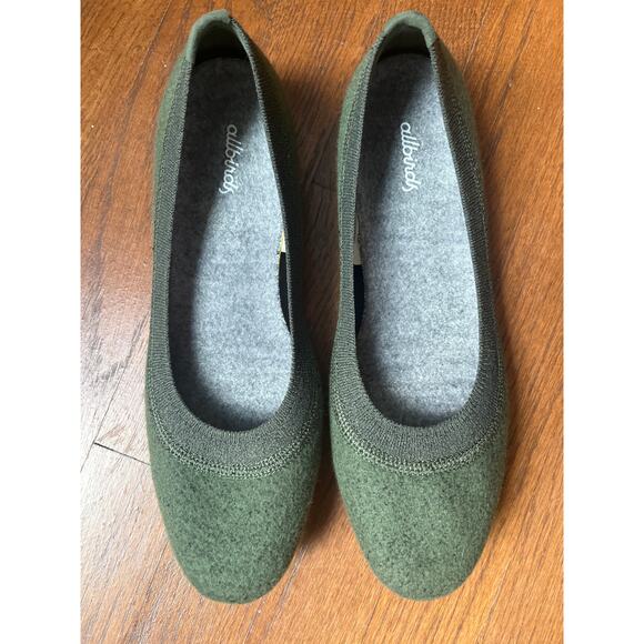 Allbirds Wool Breezers Ballet Flats Green Sz 9.5 (run small) - Picture 2 of 5